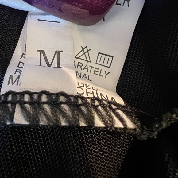 Women's Sheer Ruffle Beach Bottom Cover Up Pants, Size Medium - Picture 16 of 16